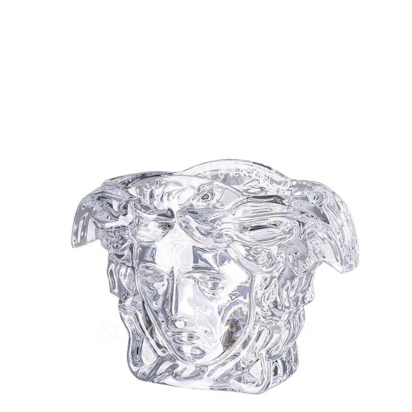 versace vase medusa grande crystal clear 19 cm