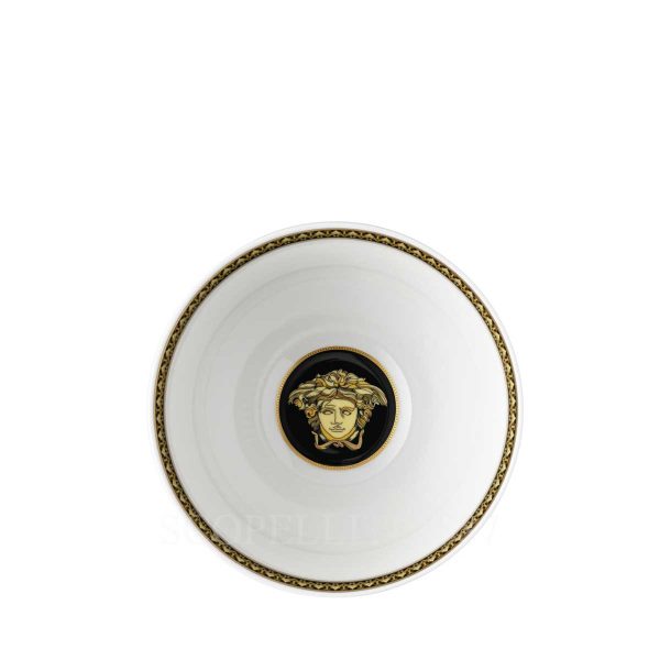 versace virtus gala black soup bowl