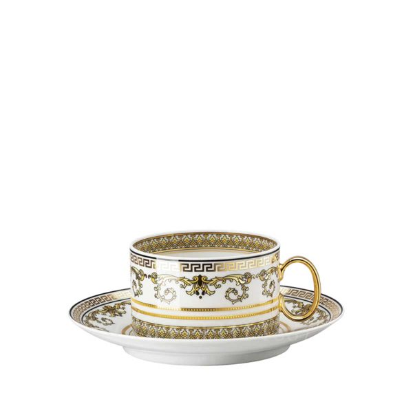 versace tea cup and saucer virtus gala white