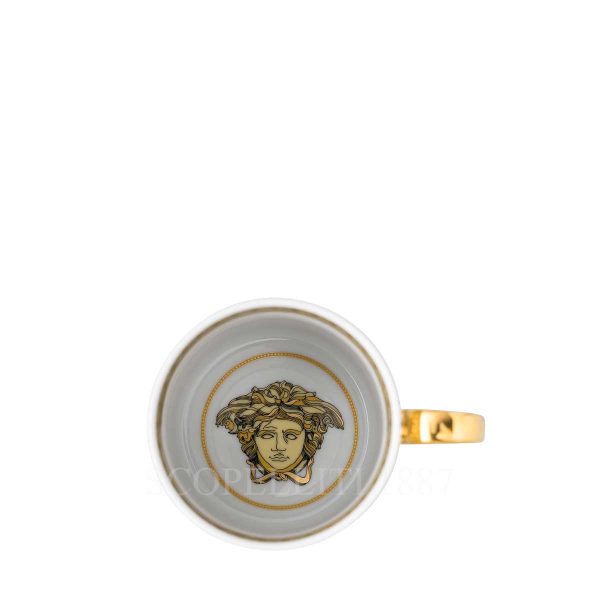 versace virtus gala white espresso cup