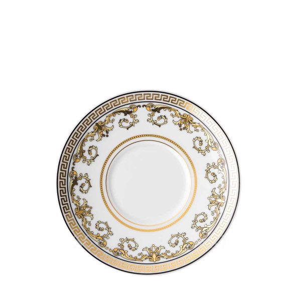 versace virtus gala white espresso saucer