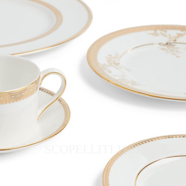 wedgwood vera lace gold