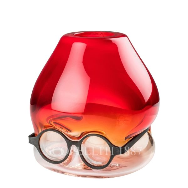 venini vase where are my glasses? red
