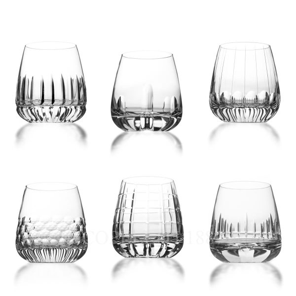 crystal whisky tumbler set scopelliti 1887