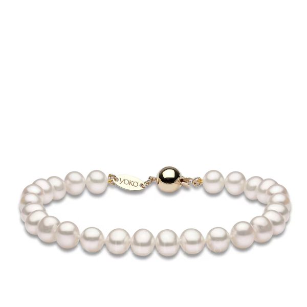 yoko london akoya diamond pearl bracelet