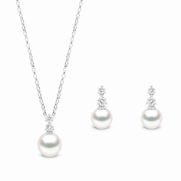 yoko london akoya pearl diamond gift set