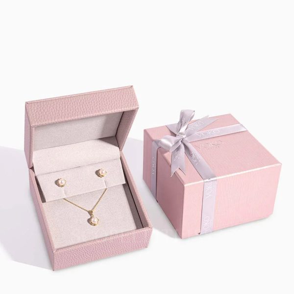 yoko london multi halo diamond pearl jewelry set