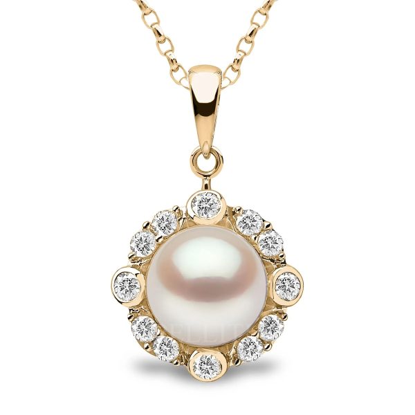 yoko london trend diamond pearl necklace
