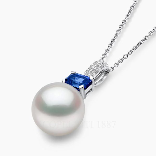 yoko london sapphire diamond south sea pearl pendant