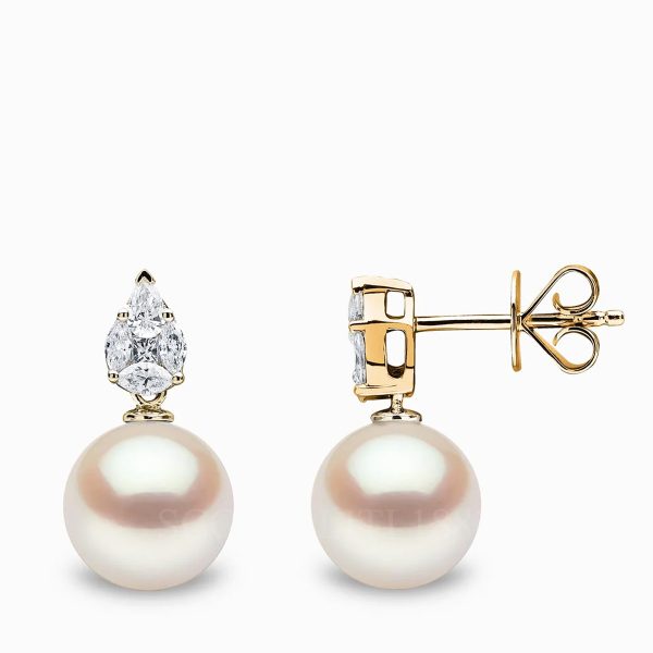 yoko london starlight pearl diamond earrings