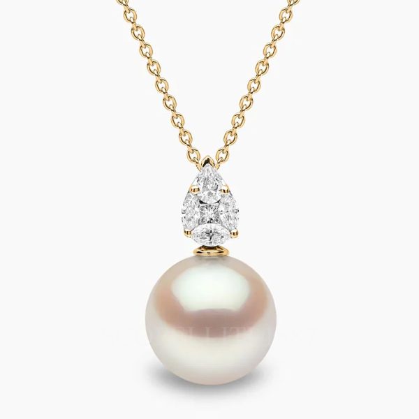 yoko london starlight pearl diamond pendant