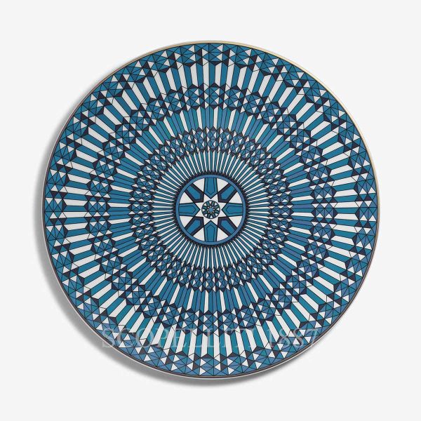 baccarat service plate arcadia blue limoges porcelain