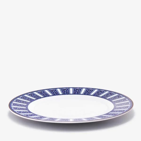 baccarat dessert plate arcadia blue in limoges porcelain