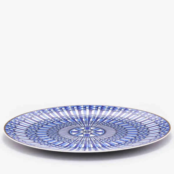 baccarat service plate arcadia blue limoges porcelain