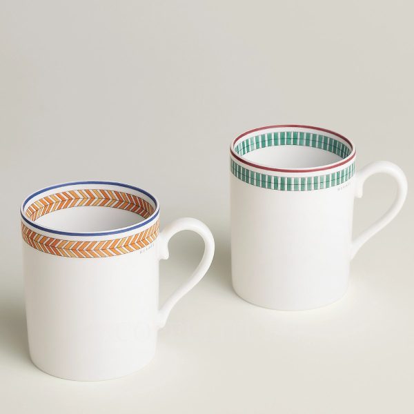 hermes en contrepoint set of 2 mugs