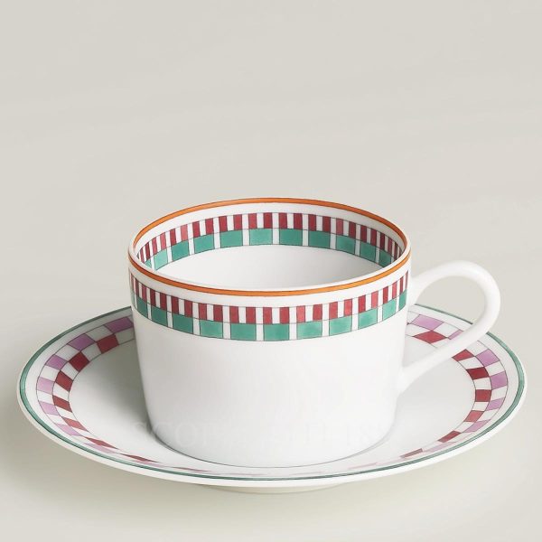 hermes en contrepoint set of 2 tea cups n.2