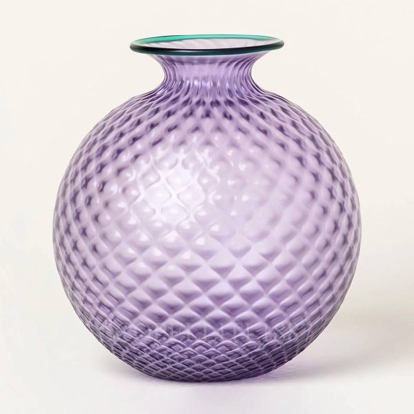 venini vase monofiore balloton liliac mint green