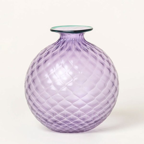 venini vase monofiore balloton liliac mint green medium size