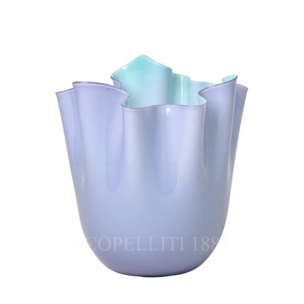 venini fazzoletto vase lilac mint green medium