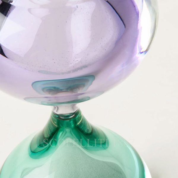 venini submerged hourglass mint green liliac details