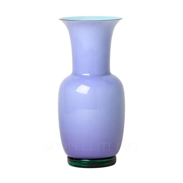 venini opalino vase medium lilac mint green
