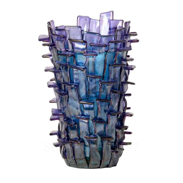 venini ritagli vase lilac mint green – murano glass art