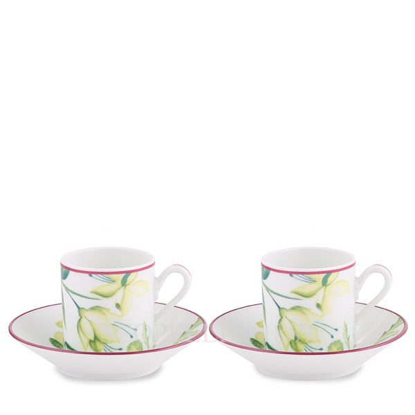 ginori 1735 florenza acanto green coffee cups set
