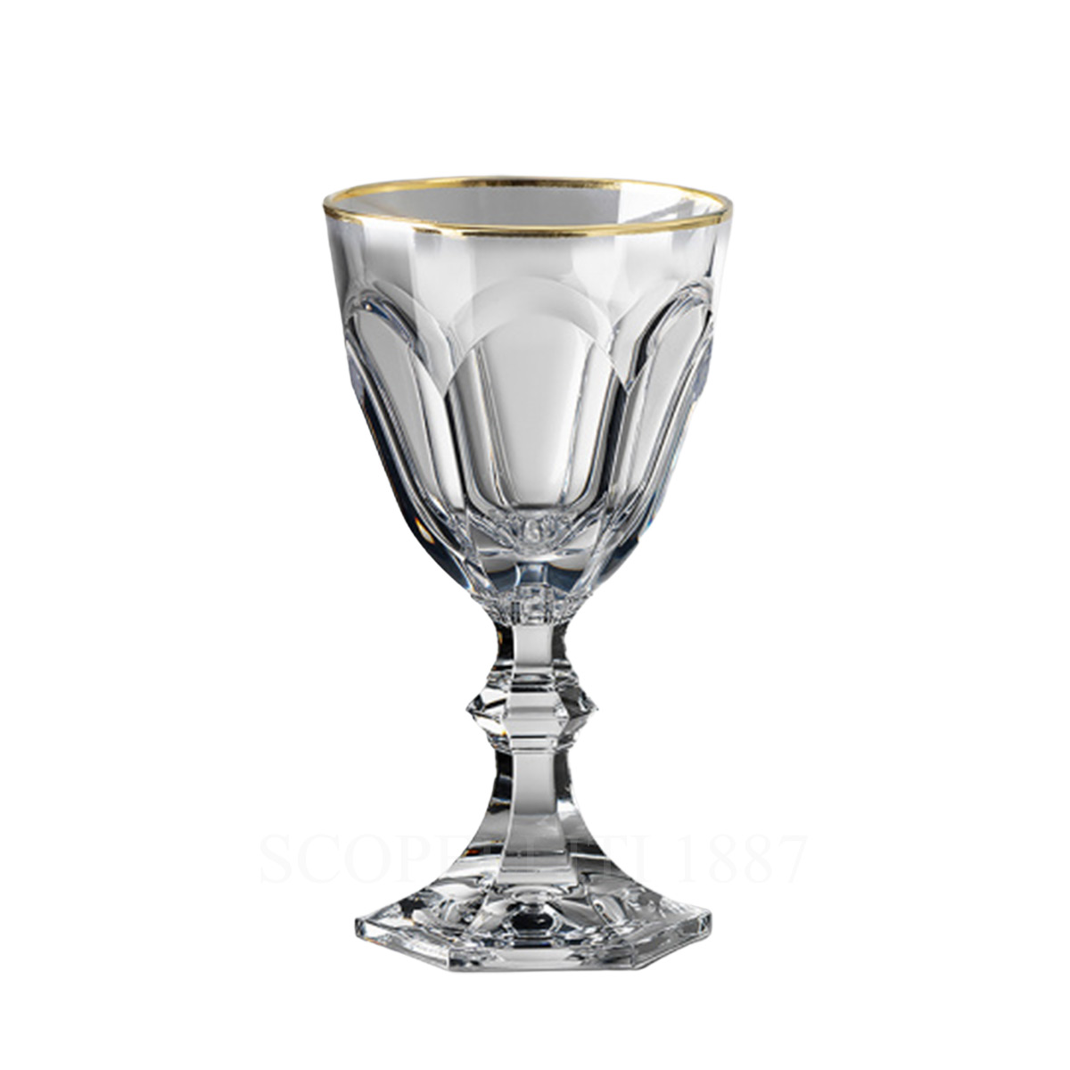 mario luca giusti dolce vita filo oro water glass