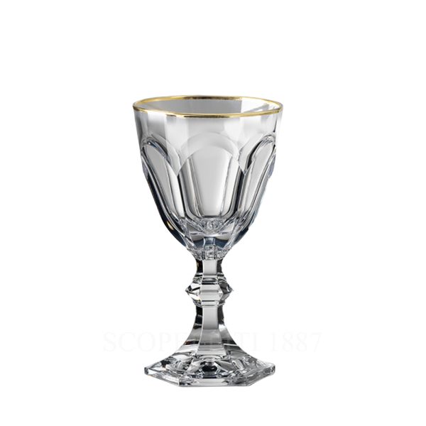 mario luca giusti dolce vita filo oro wine glass