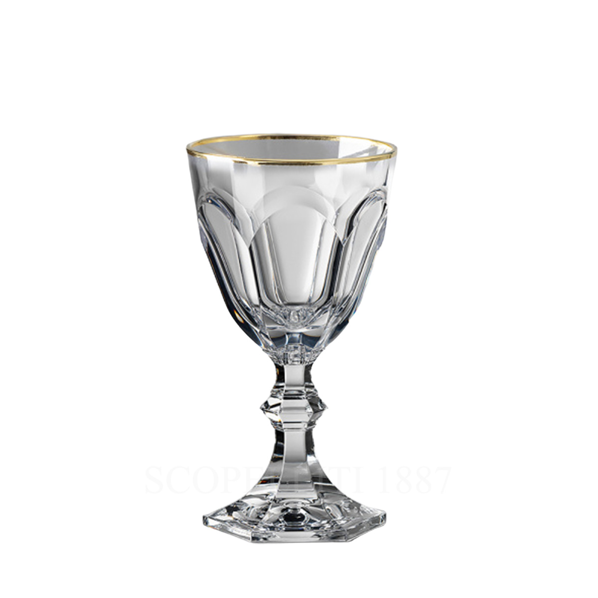 mario luca giusti dolce vita filo oro wine glass