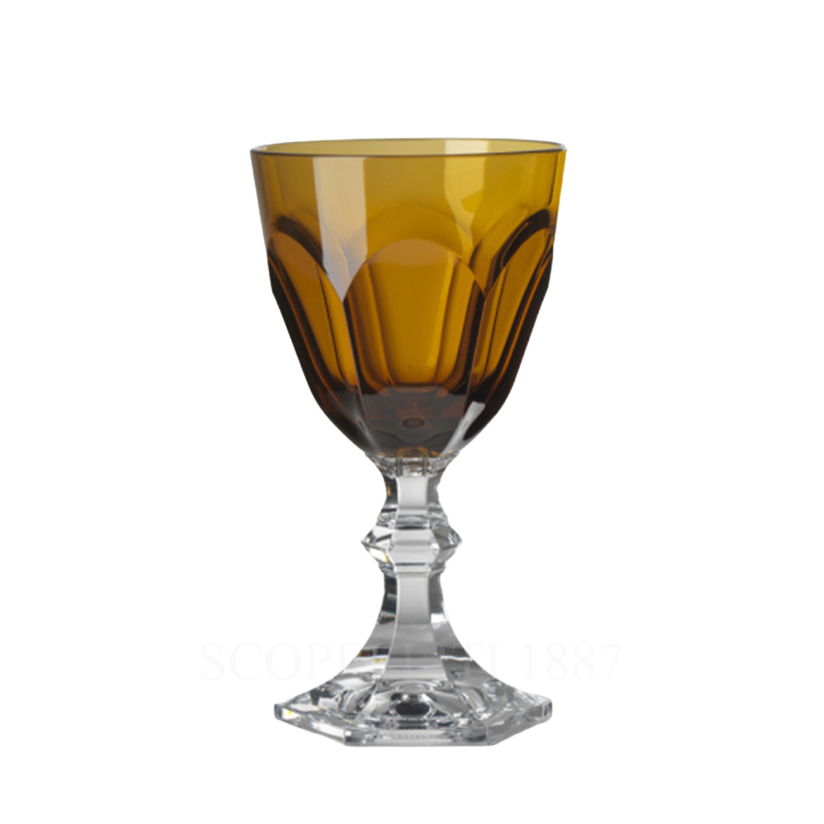 mario luca giusti dolce vita water glass amber