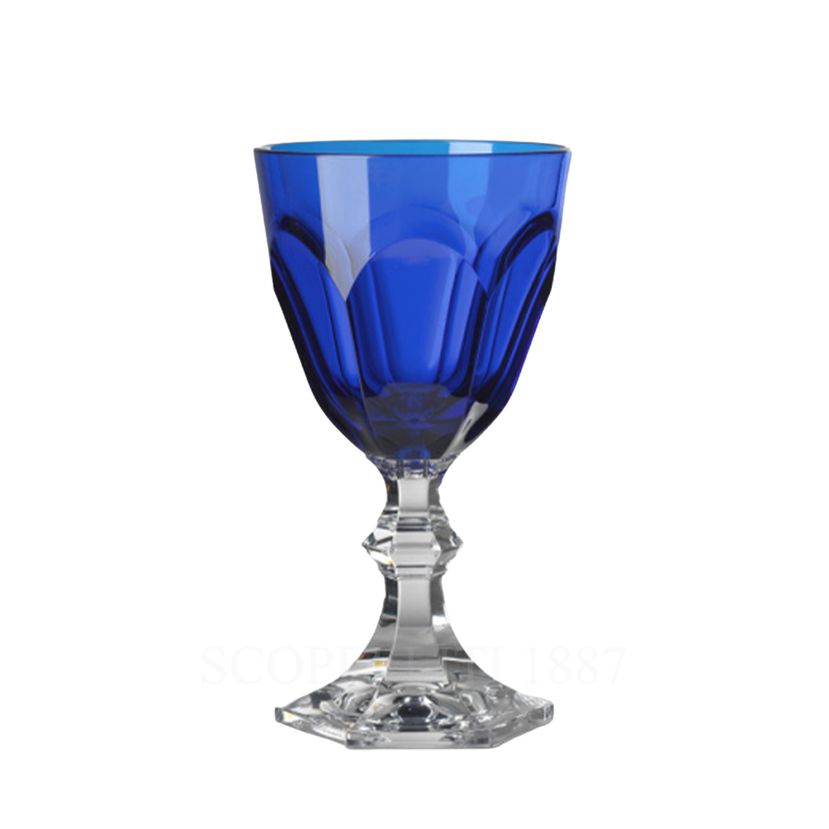 mario luca giusti dolce vita water glass blue