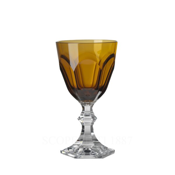 mario luca giusti dolce vita wine glass amber