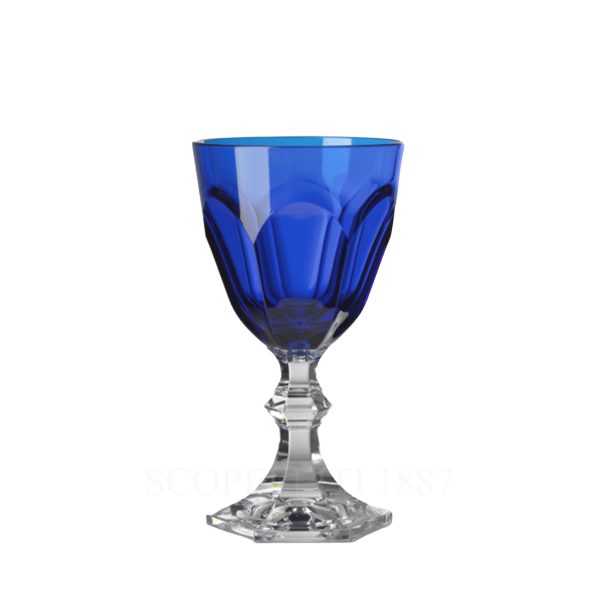 mario luca giusti dolce vita wine glass blue
