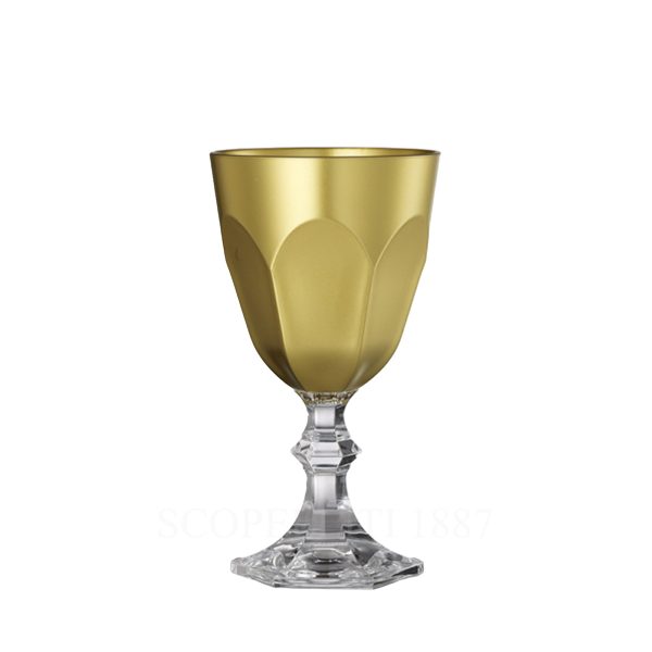 mario luca giusti dolce vita wine glass gold