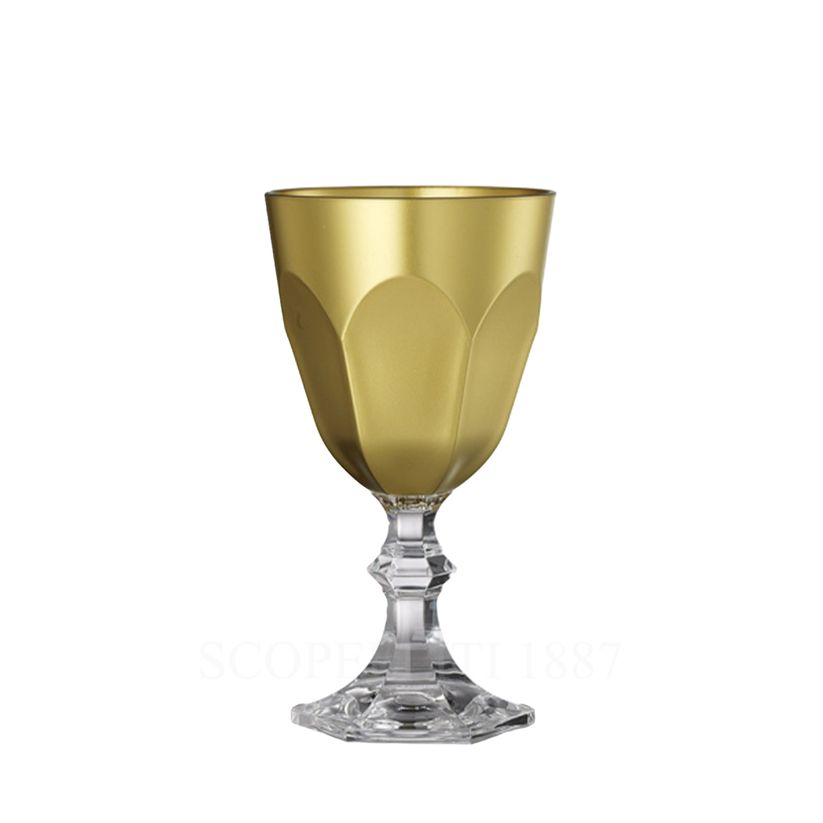 mario luca giusti dolce vita wine glass gold