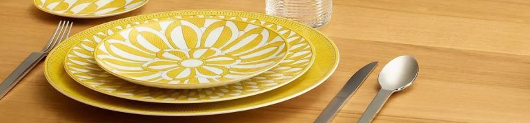 soleil d'hermes yellow tableware