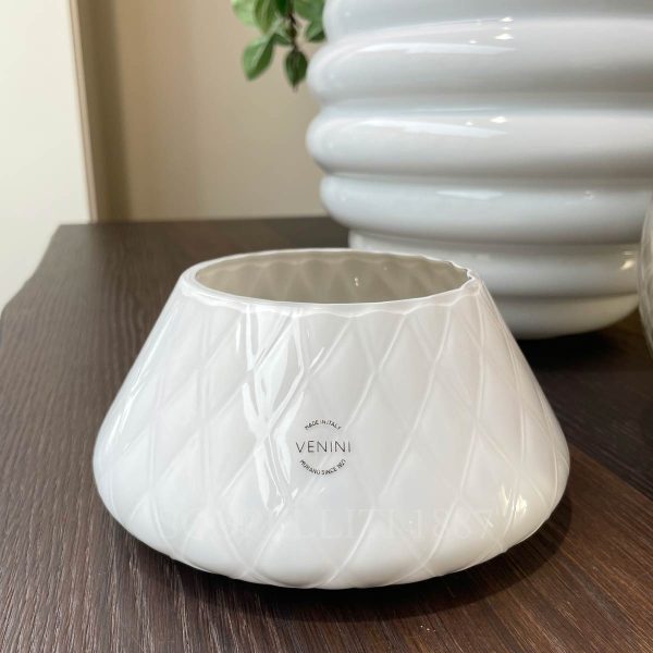 venini candleholder lele milk taupe