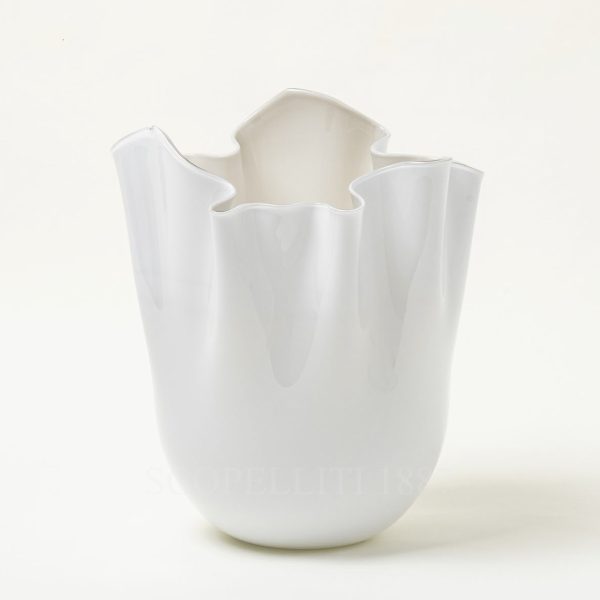 venini fazzoletto vase milk taupe medium