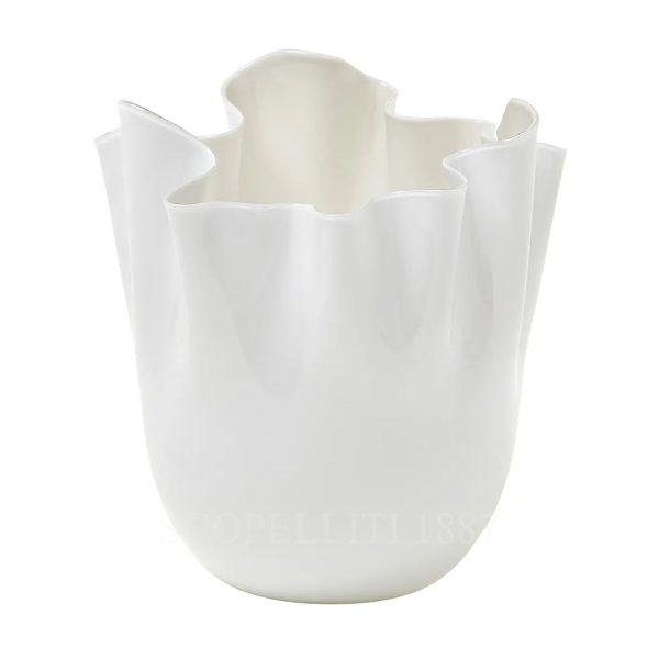 venini fazzoletto vase milk taupe large