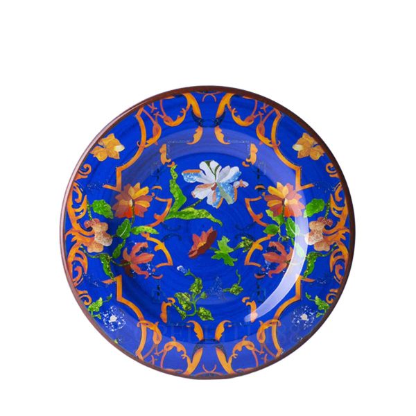 mario luca giusti pancale dessert plate blue