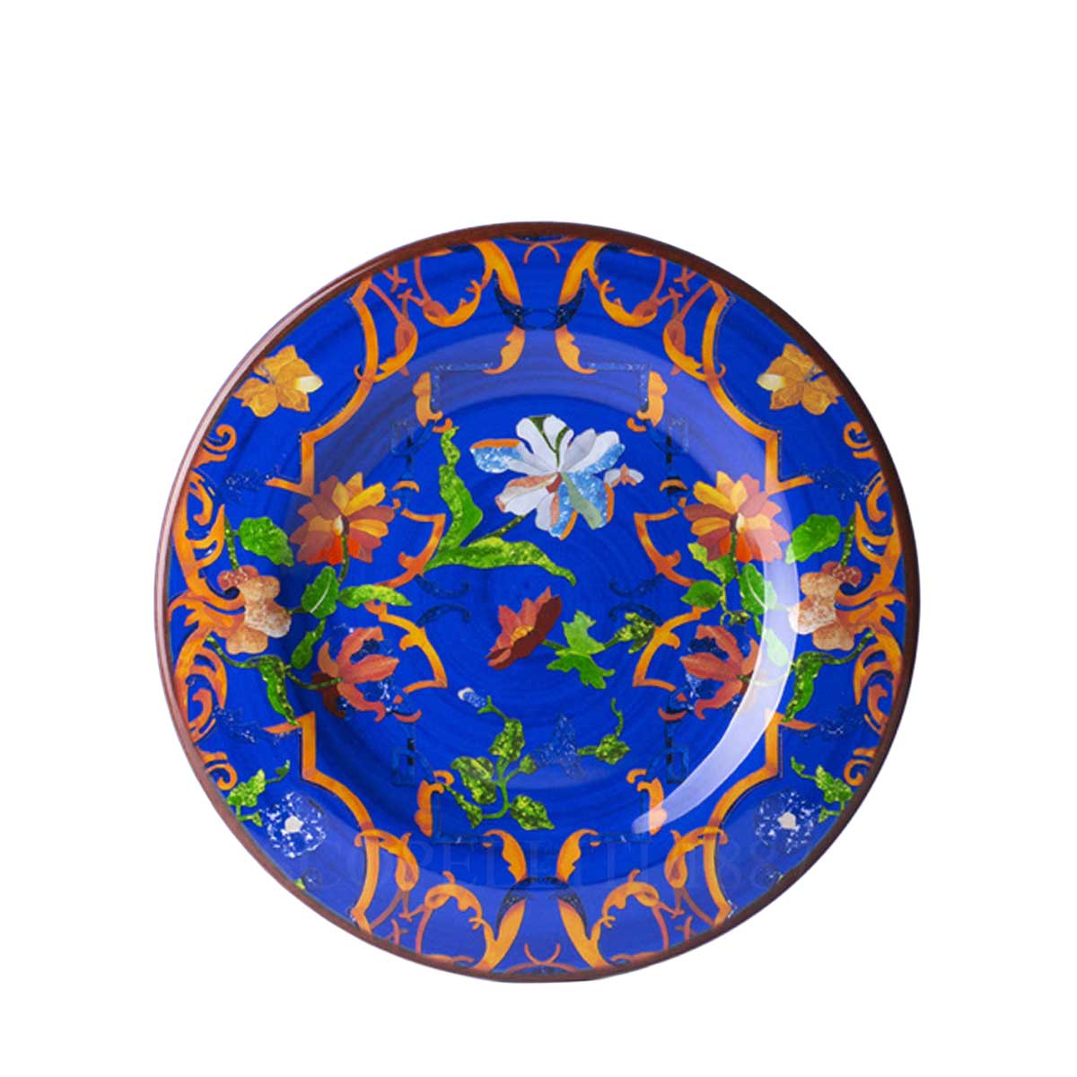 mario luca giusti pancale dessert plate blue