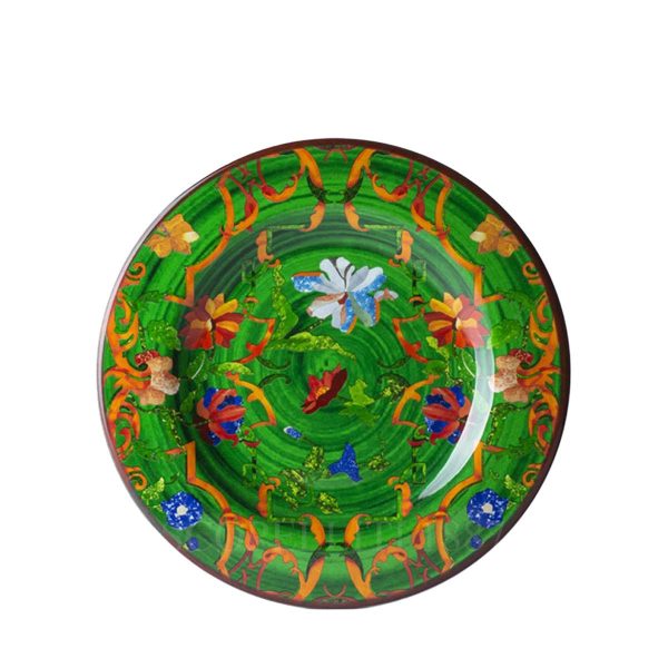 mario luca giusti pancale dessert plate green