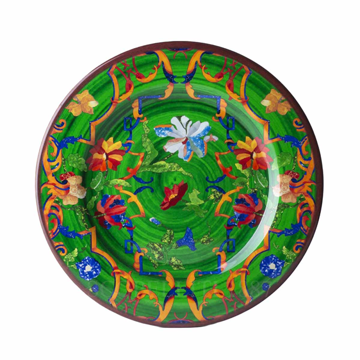 mario luca giusti pancale dinner plate green