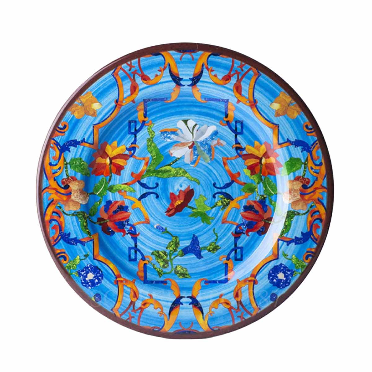mario luca giusti pancale dinner plate turquoise