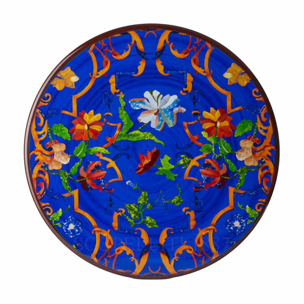 mario luca giusti pancale presentation plate blue