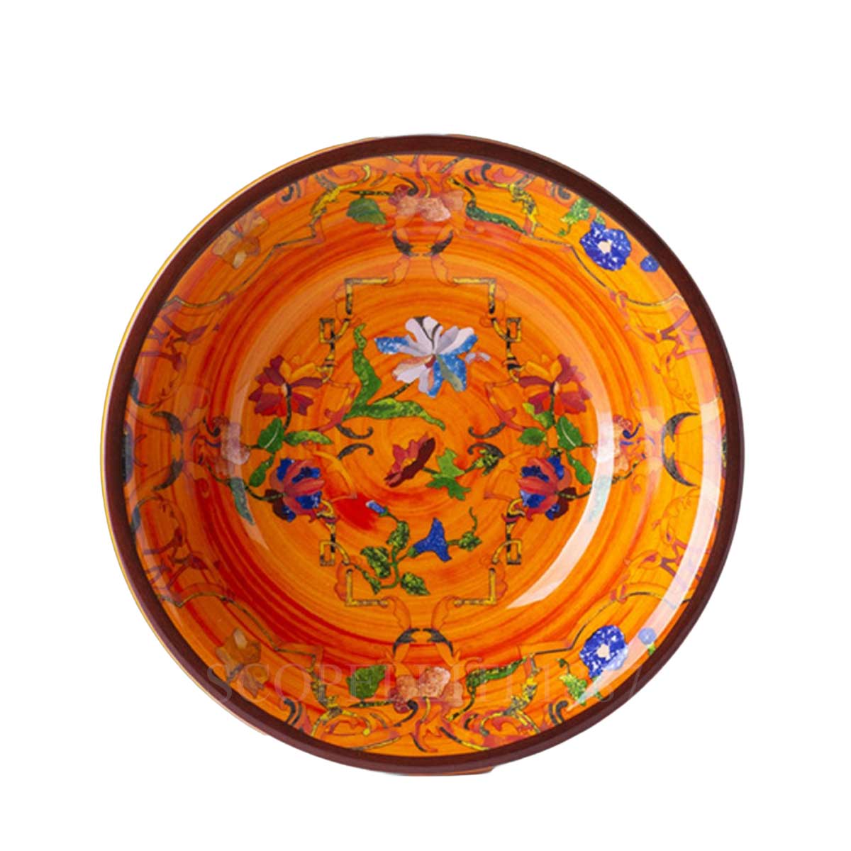 mario luca giusti pancale melamine soup plate orange