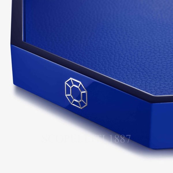 baccarat octogone tray blue details