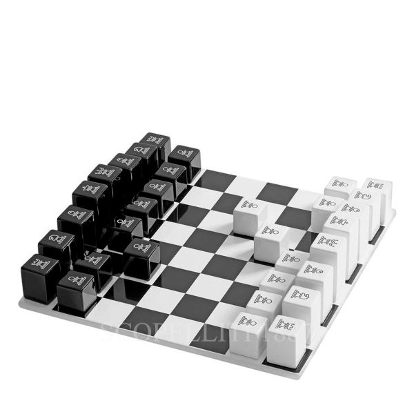 bosa ceramics chess set black and white