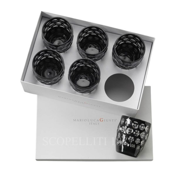 mario luca giusti lente short black luxury box acrylic glasses